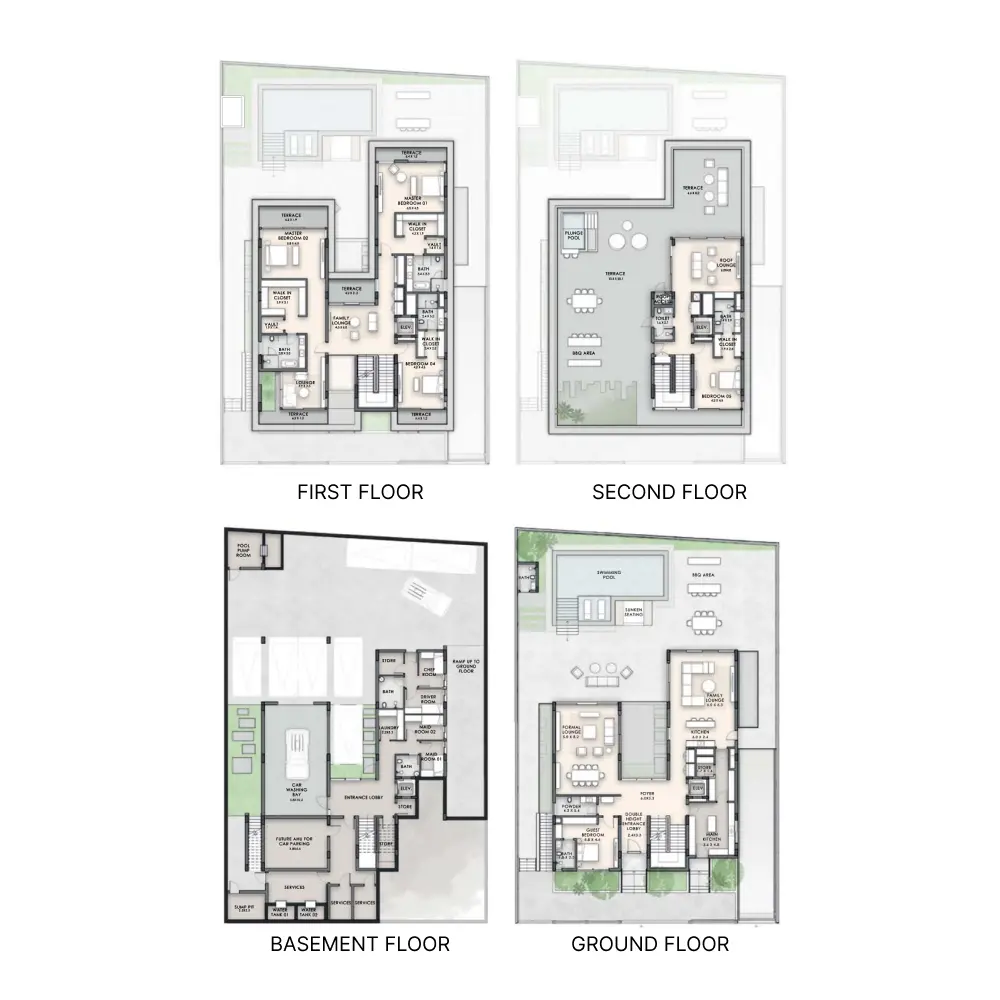 5 bedroom floor plan