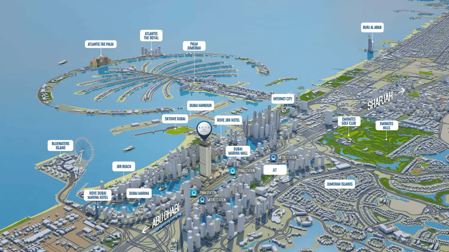 Rove Home Dubai Marina Master Plan