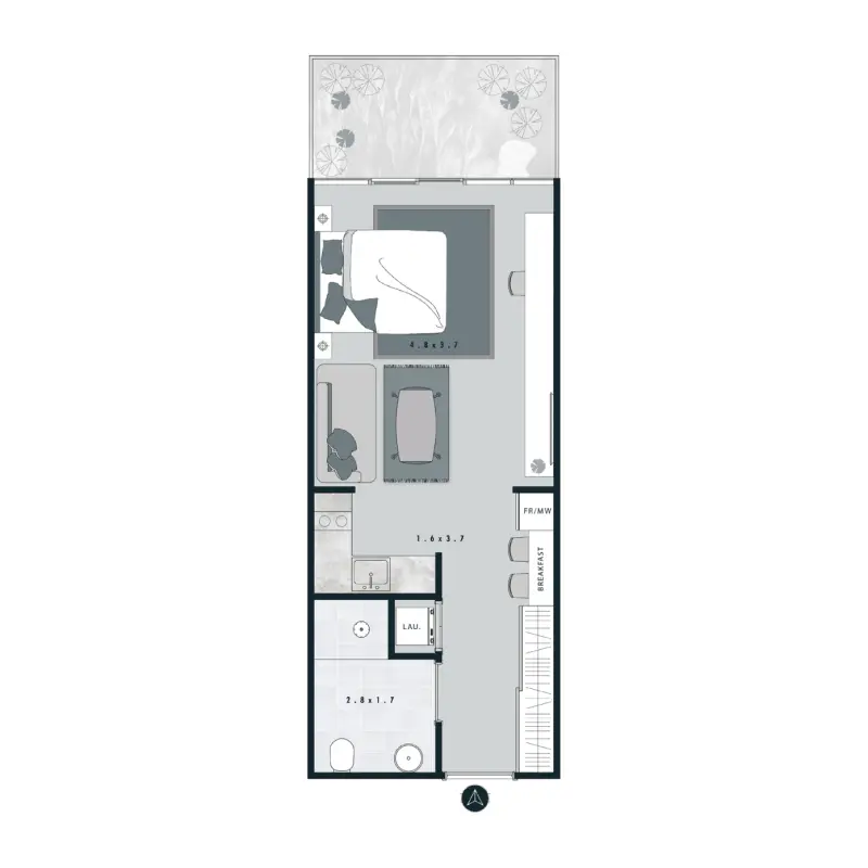 Studio floor plan