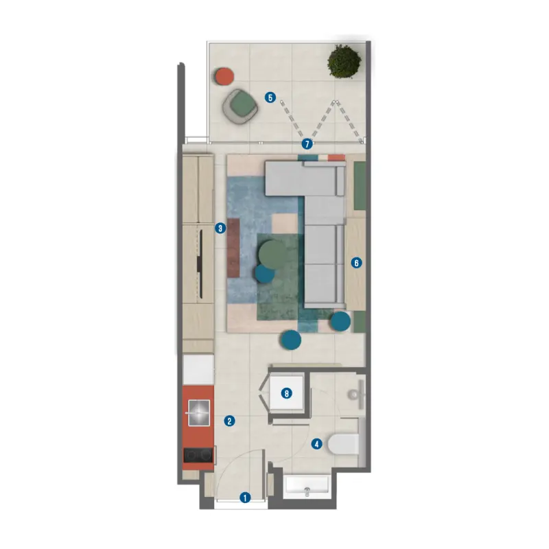 Studio floor plan