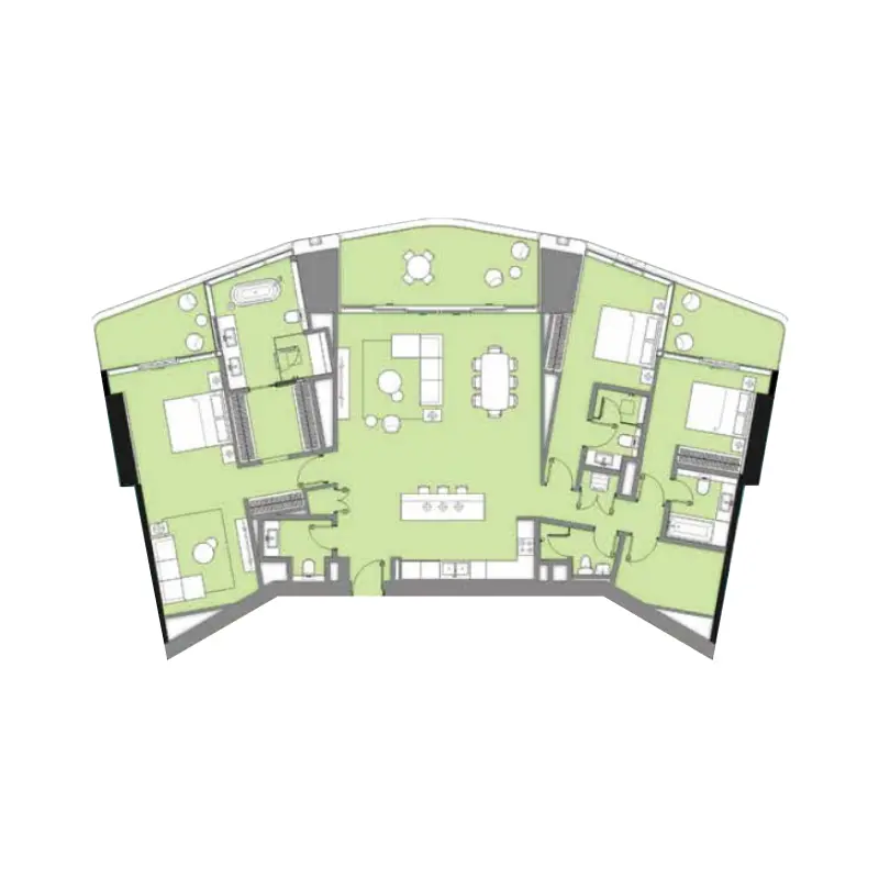 3 bedroom floor plan