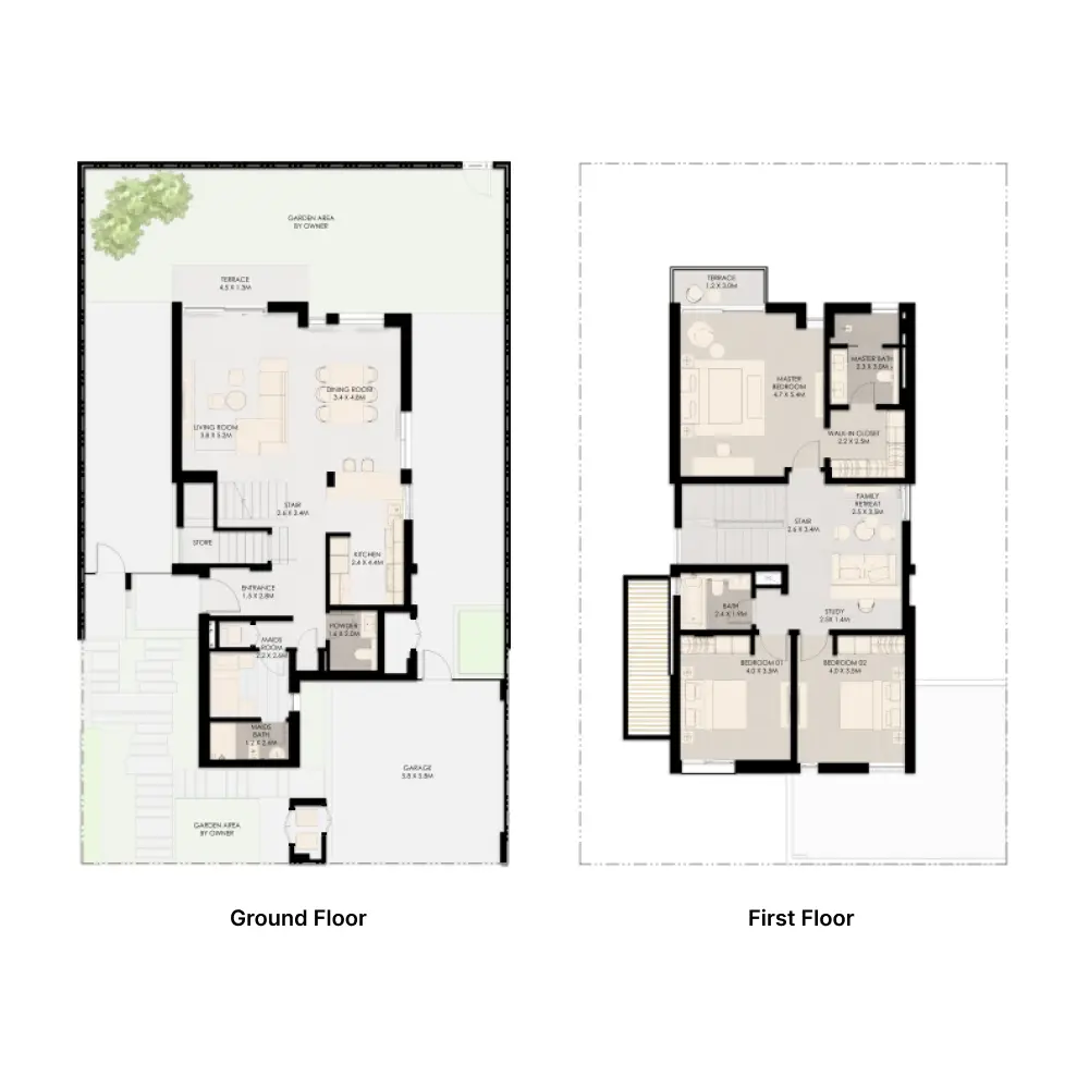 3 bedroom floor plan