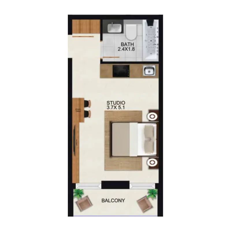 Studio floor plan