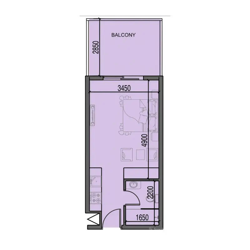 Studio floor plan