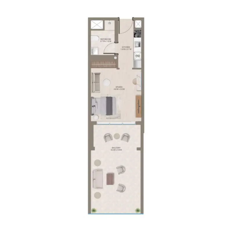 Studio floor plan