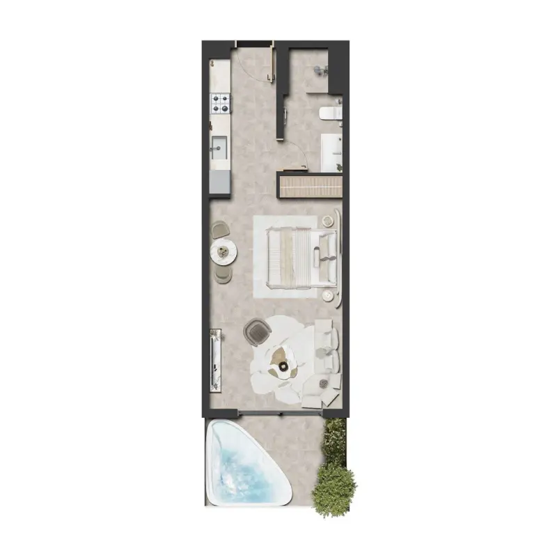 Studio floor plan