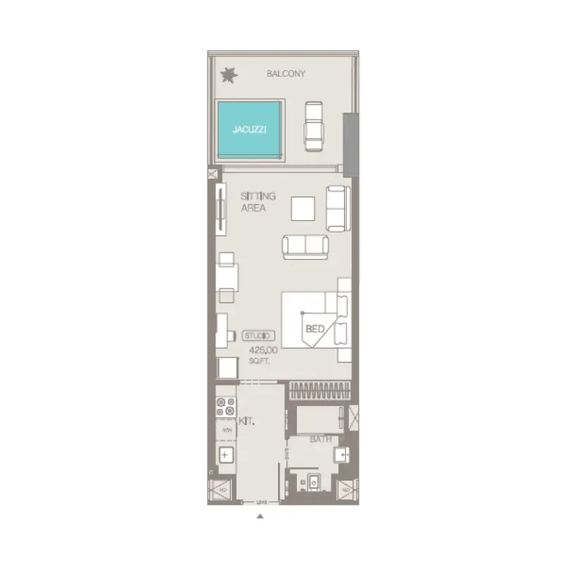 Studio floor plan