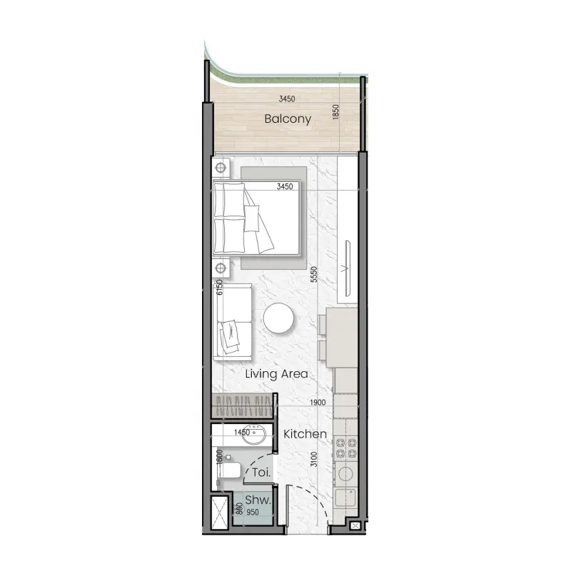 Studio floor plan