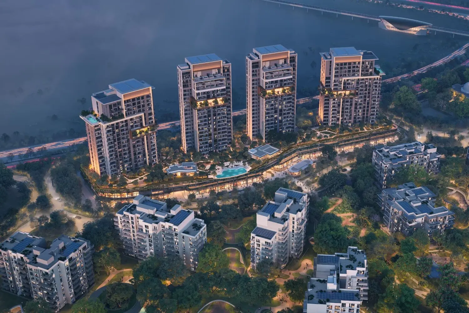 Ghaf Woods Distrikt in Wadi Al Safa 4 by Majid Al Futtaim
