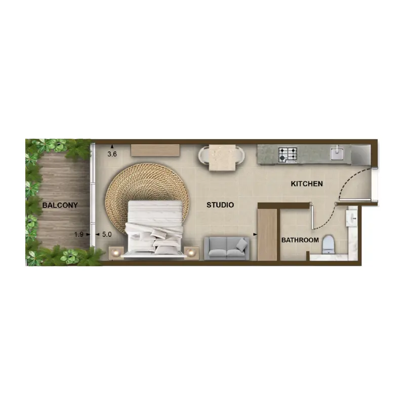 Studio floor plan