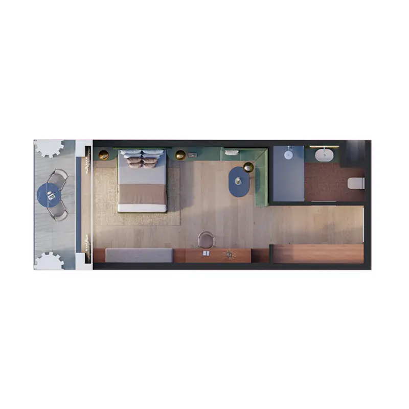 Studio Hotel Apartments floor plan