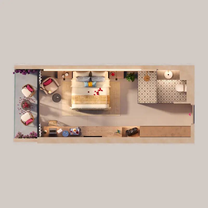 Studio Apartments floor plan