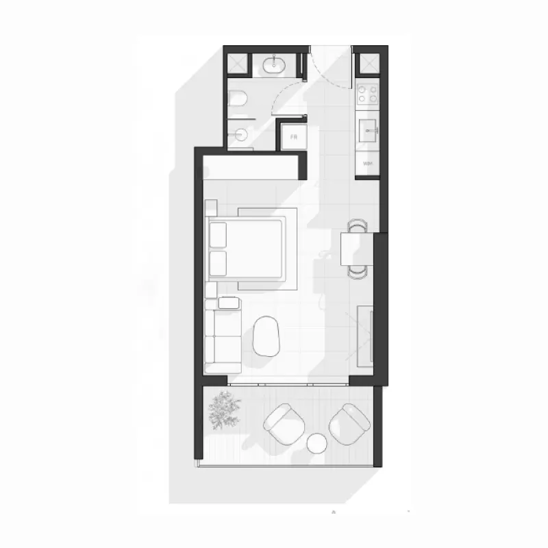 Studio floor plan