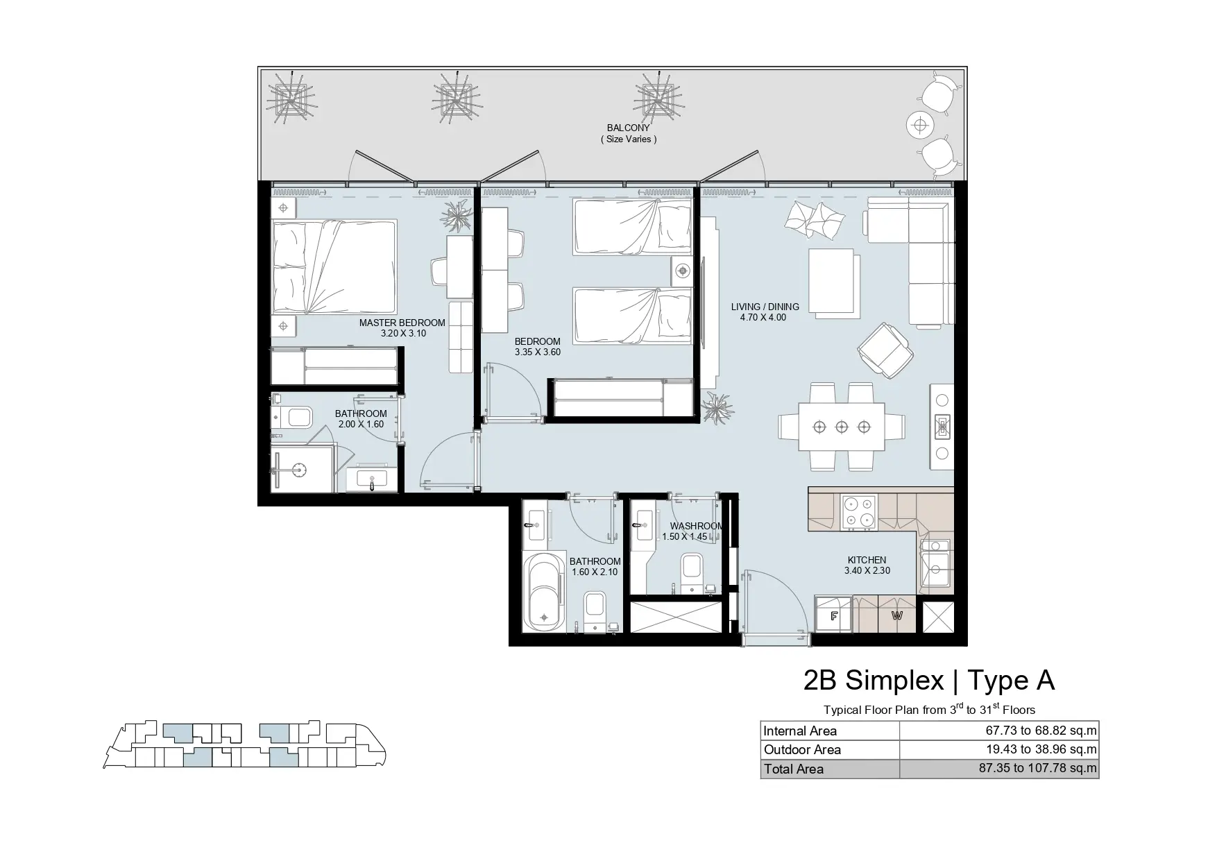 Type A floor plan