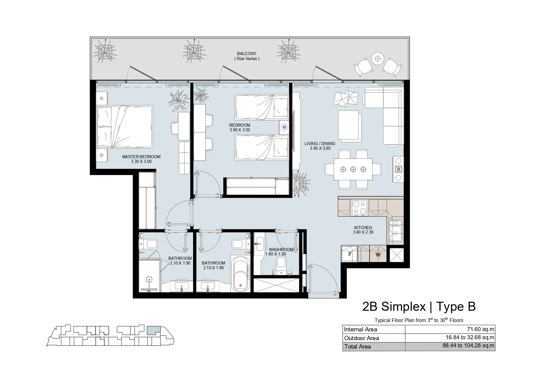 Type B floor plan