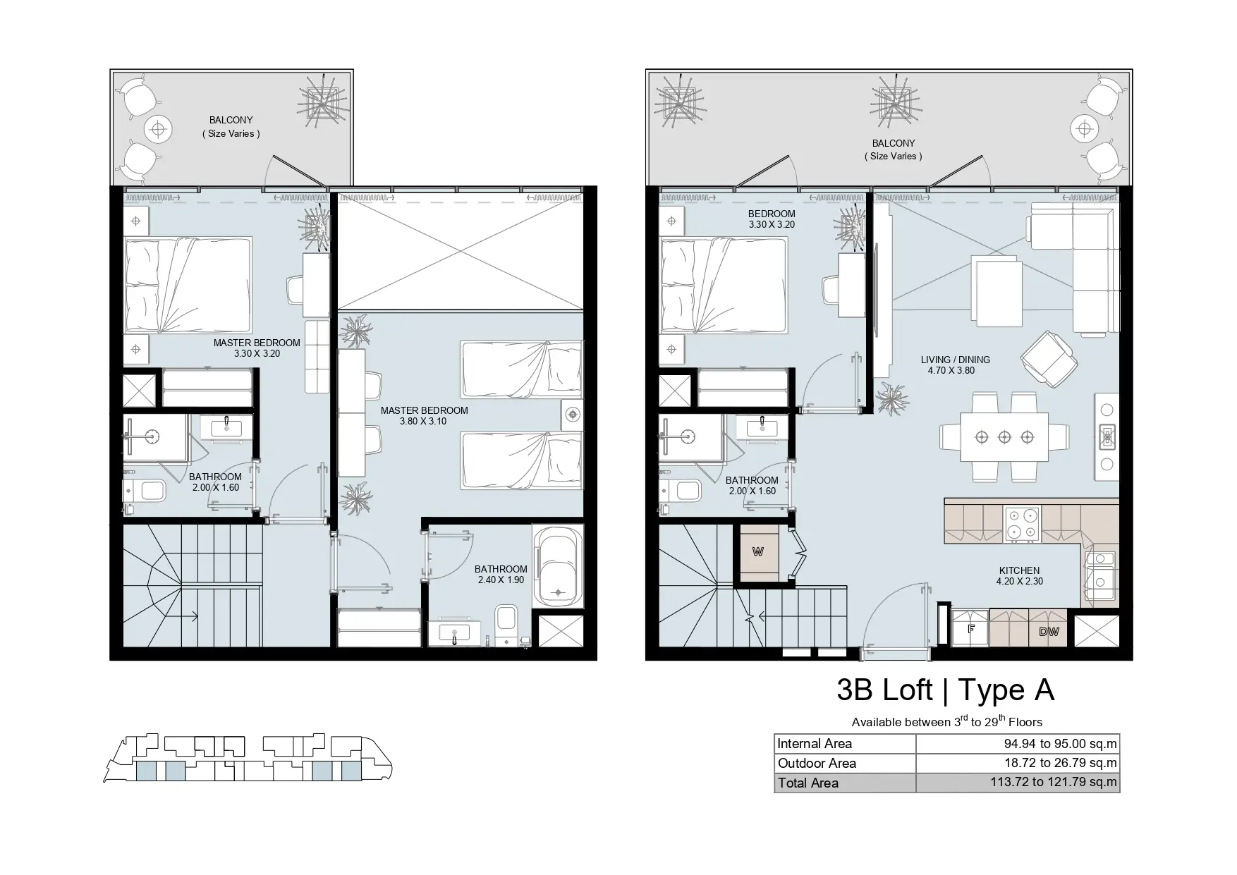 Type A floor plan