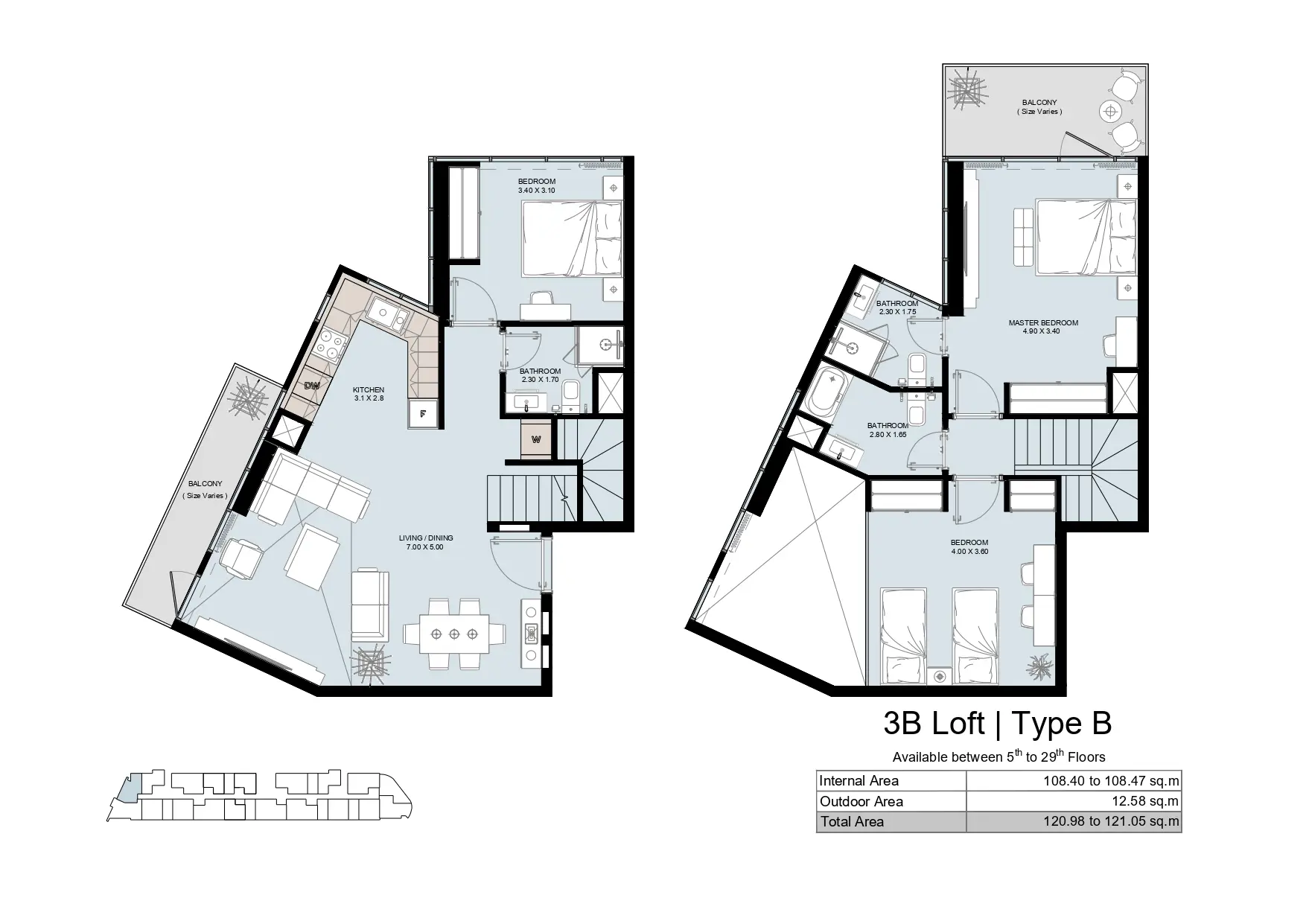 Type B floor plan