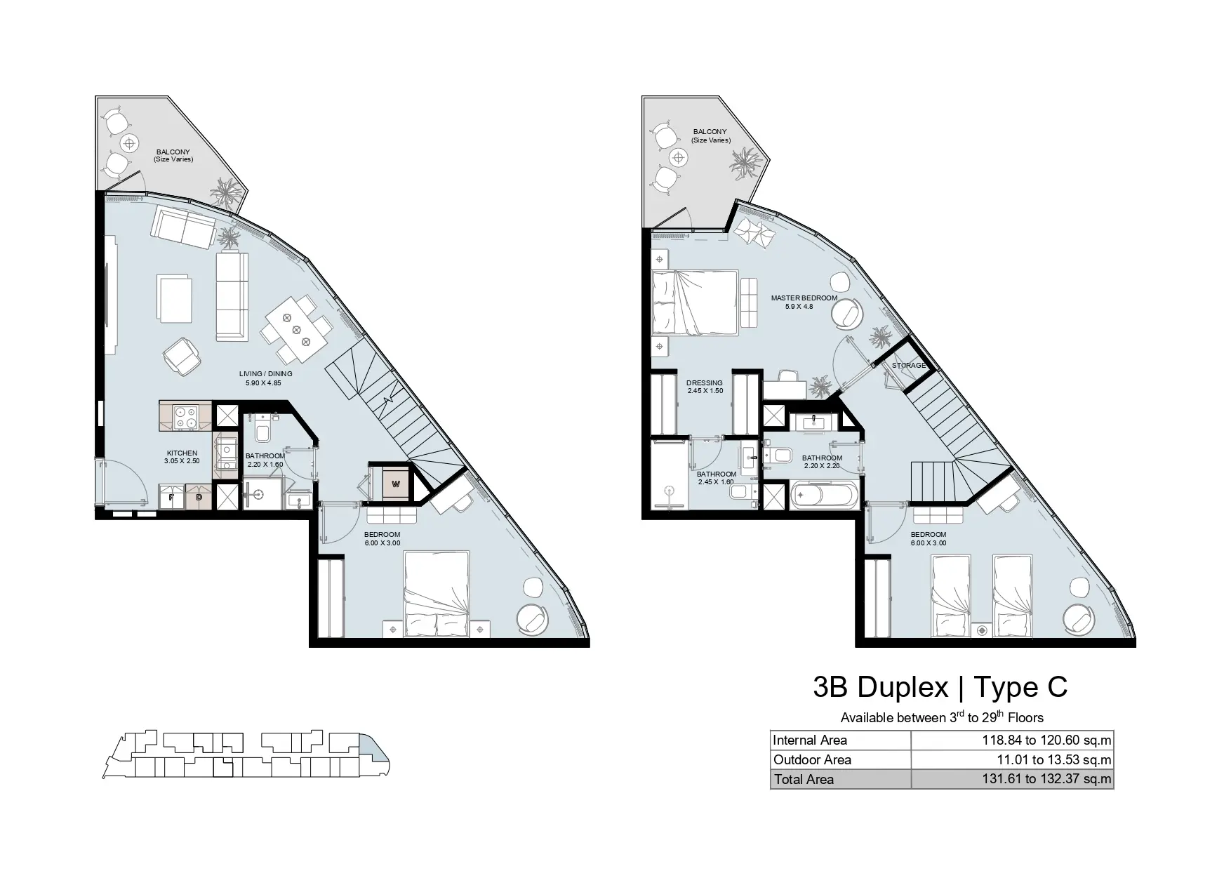 Type C floor plan