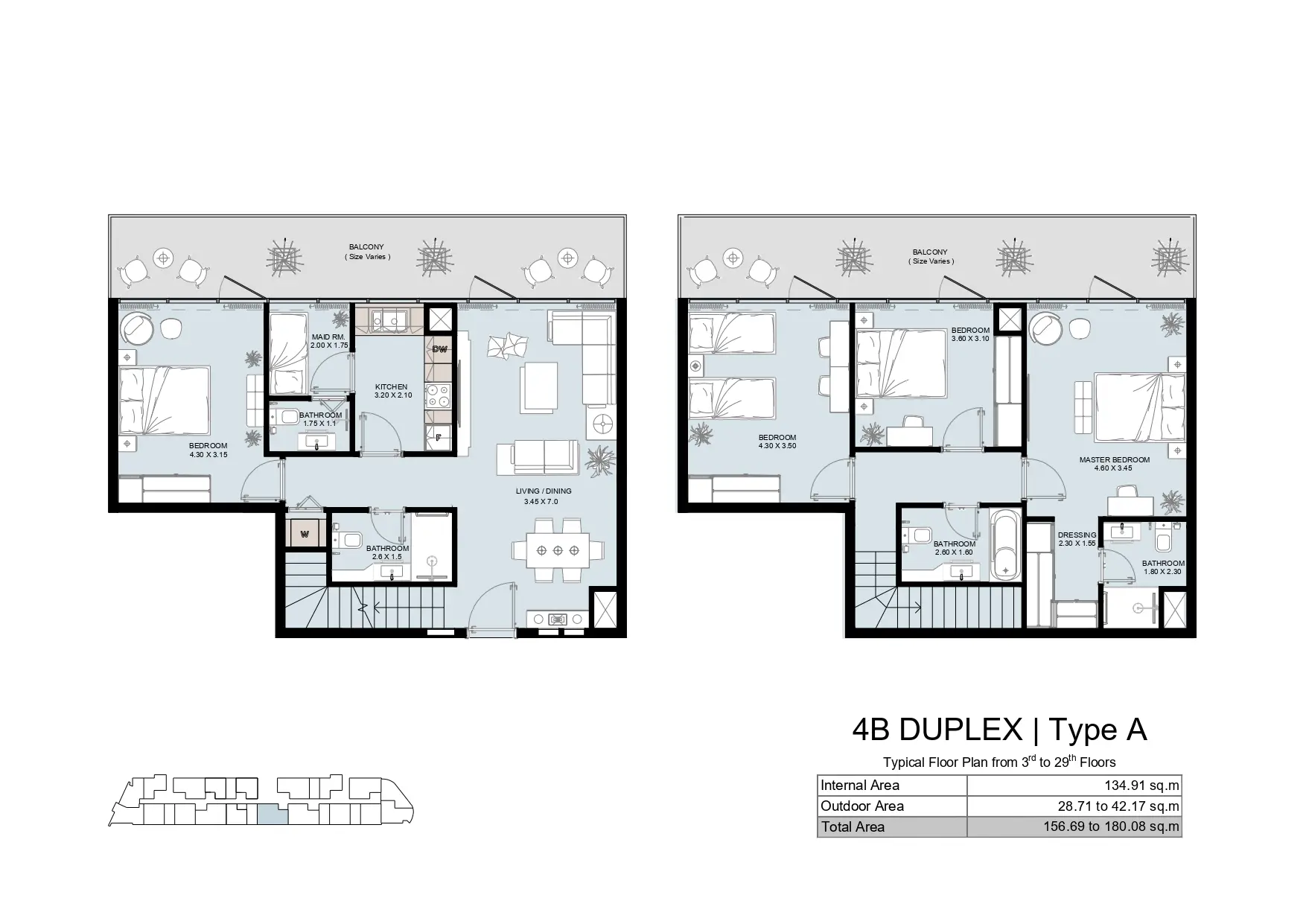 Type A floor plan
