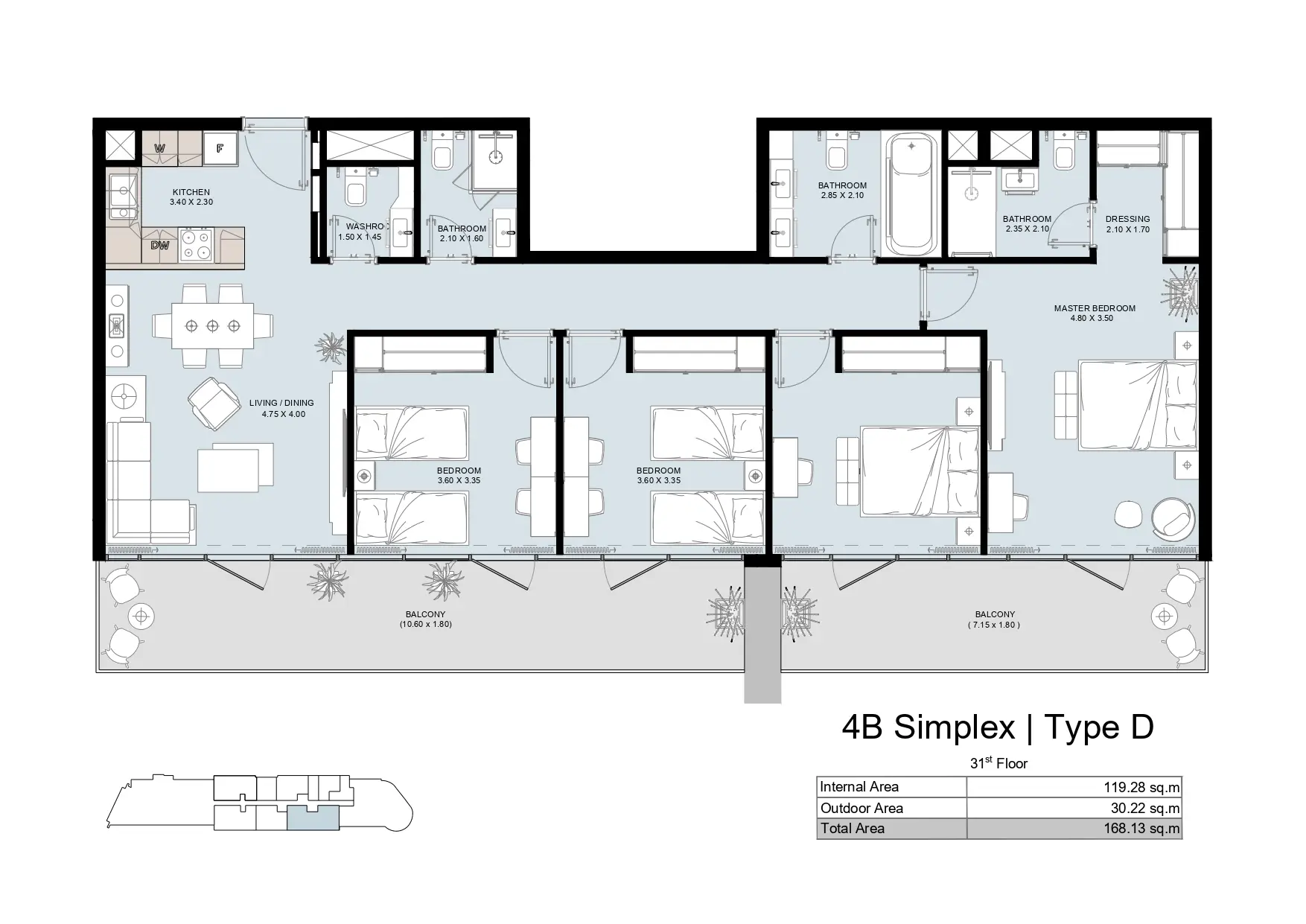 Type D floor plan