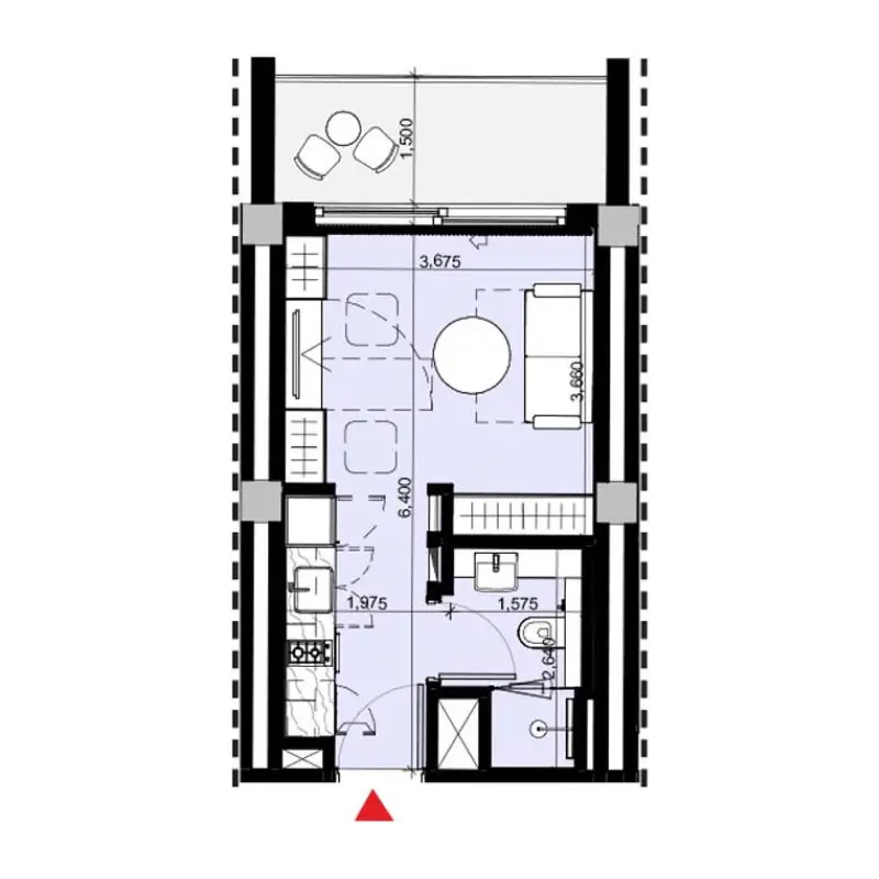 Studio floor plan