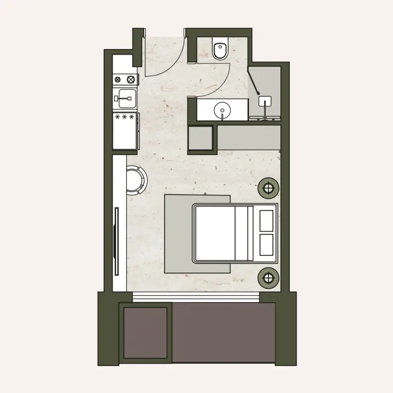 Studio floor plan