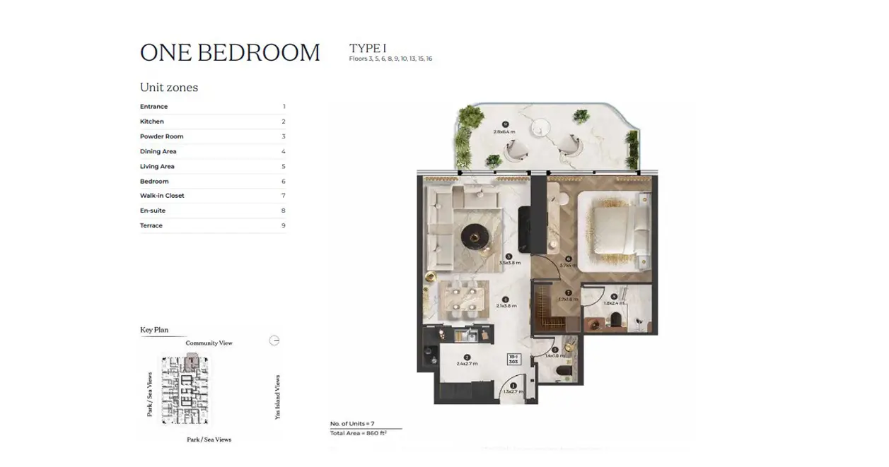 Type I floor plan