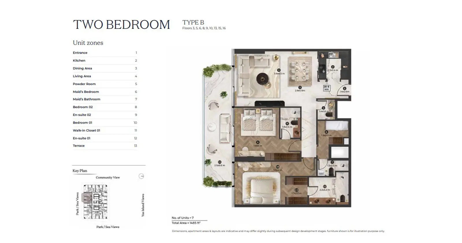 Type B floor plan