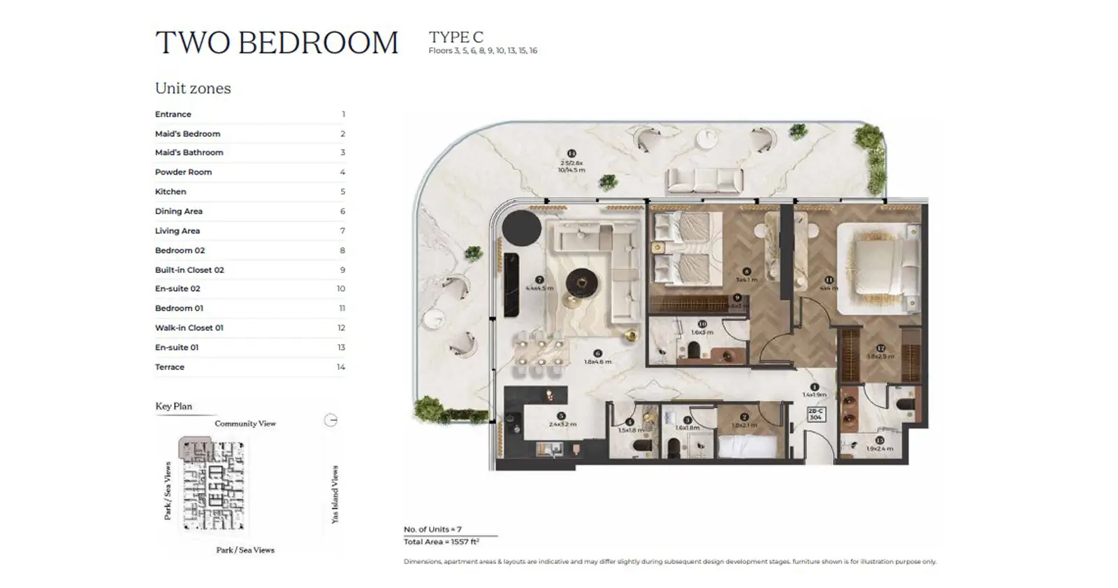 Type C floor plan