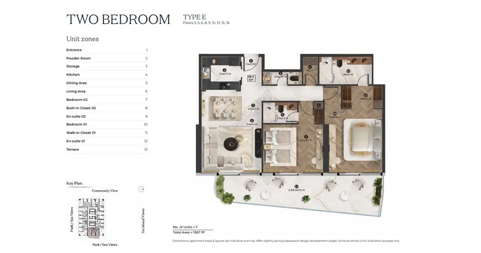 Type E floor plan