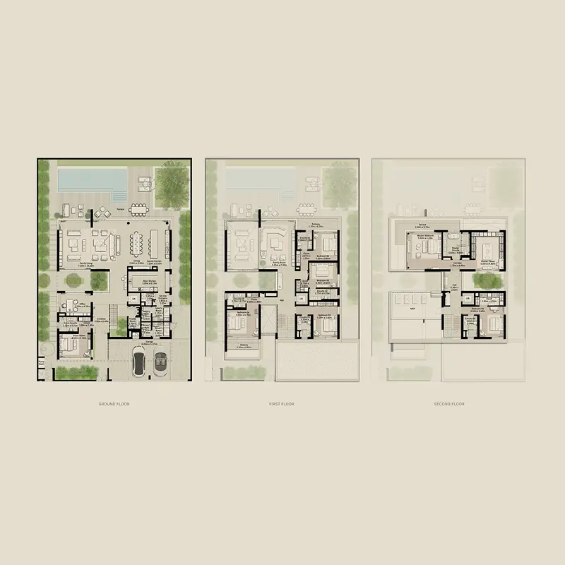 7 bedroom Villa floor plan
