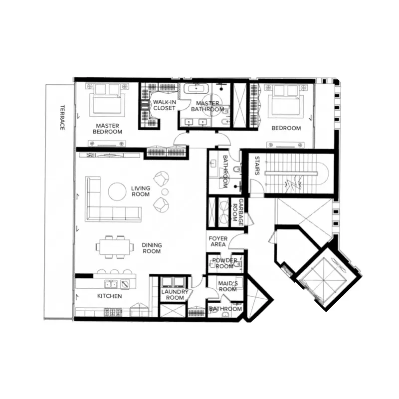 3 bedroom floor plan