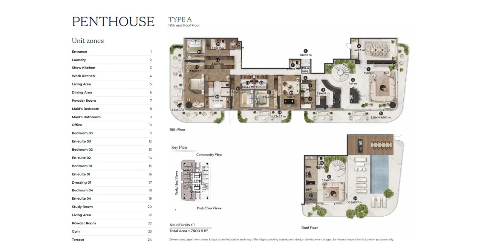 PH - Type A floor plan