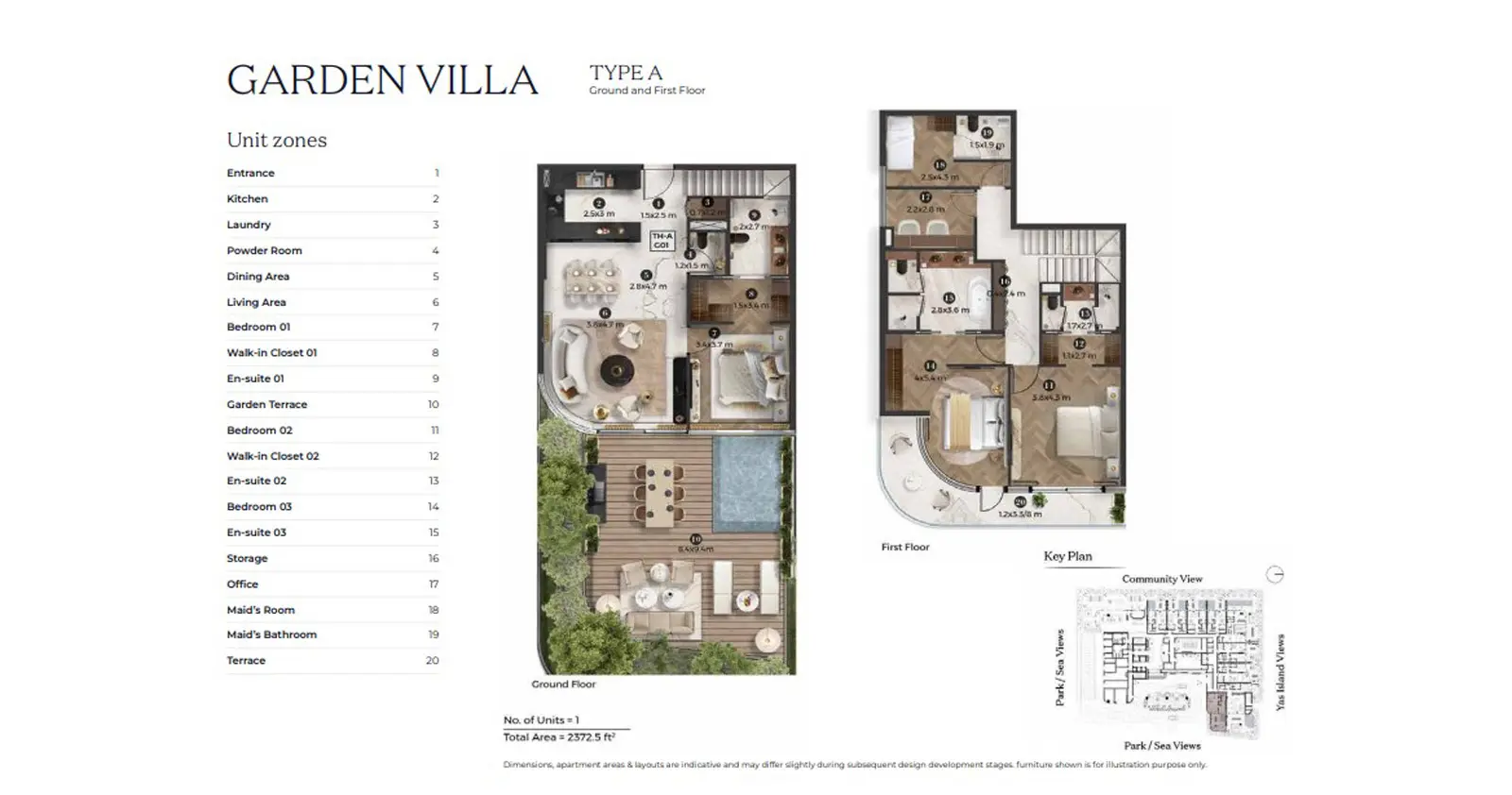Villa - Type A floor plan