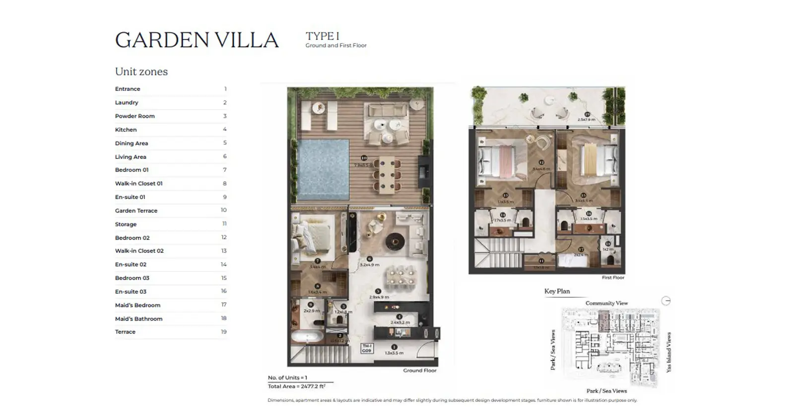 Villa - Type I floor plan