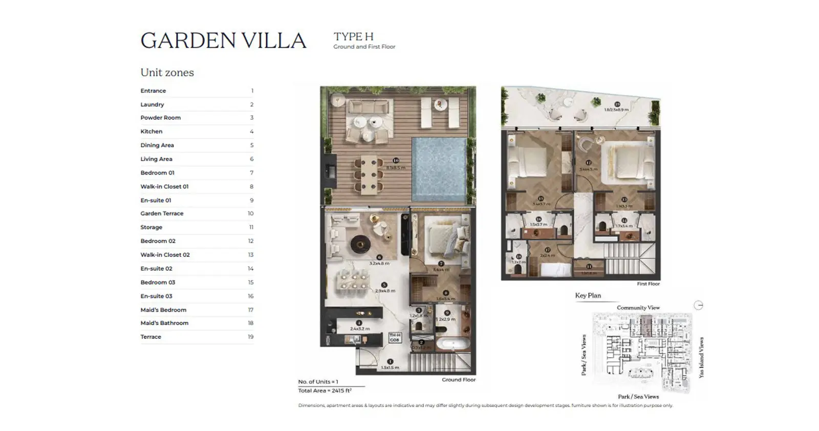 Villa - Type H floor plan