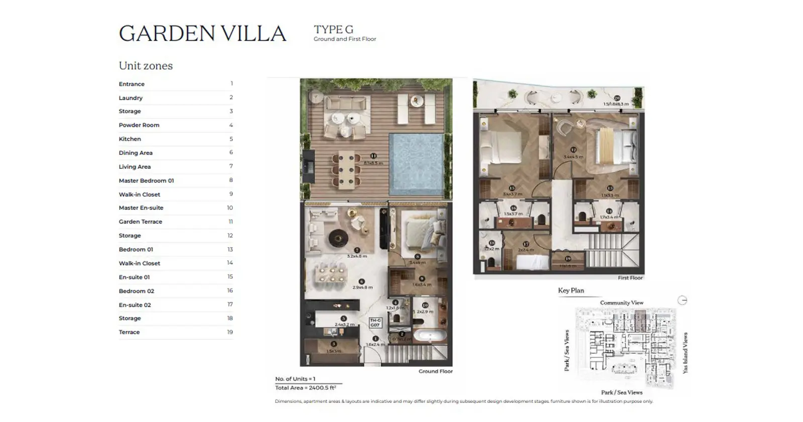 Villa - Type G floor plan