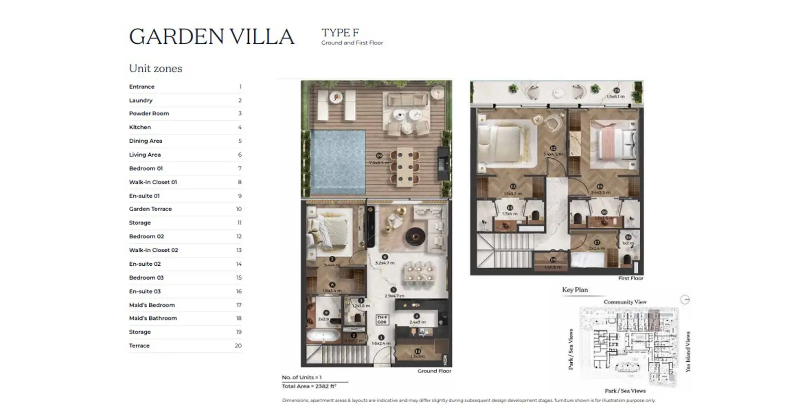 Villa - Type F floor plan