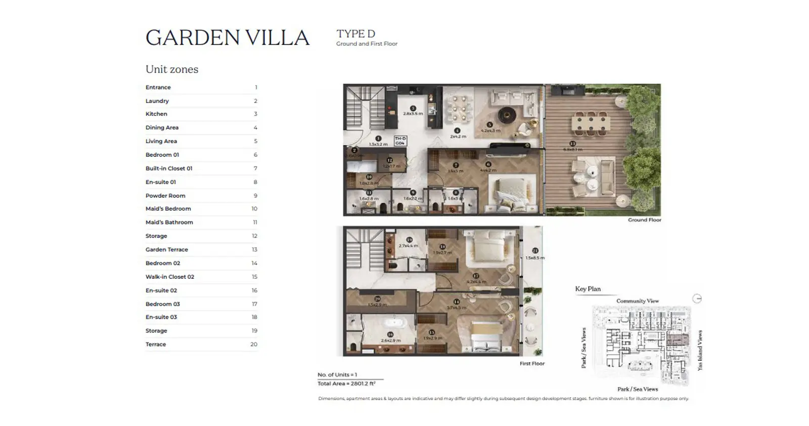 Villa - Type D floor plan