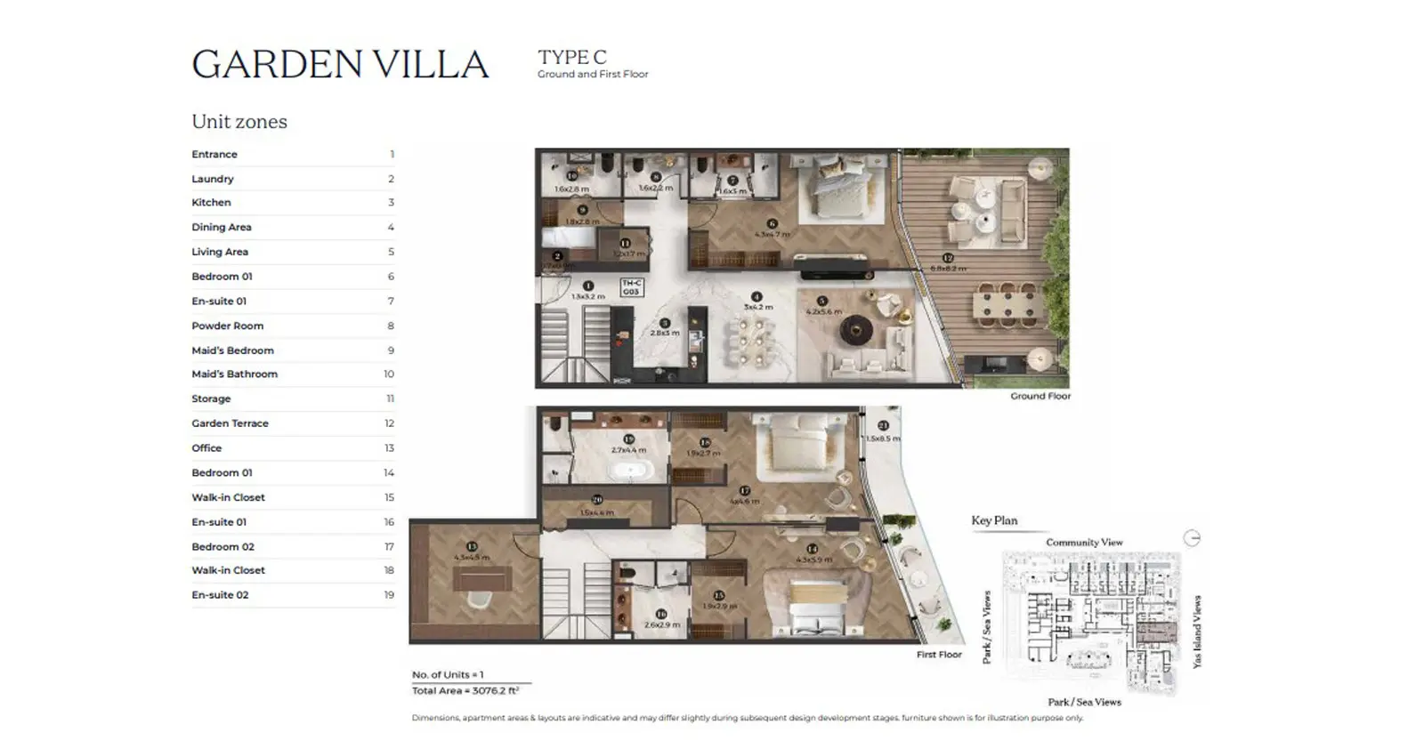 Villa - Type C floor plan