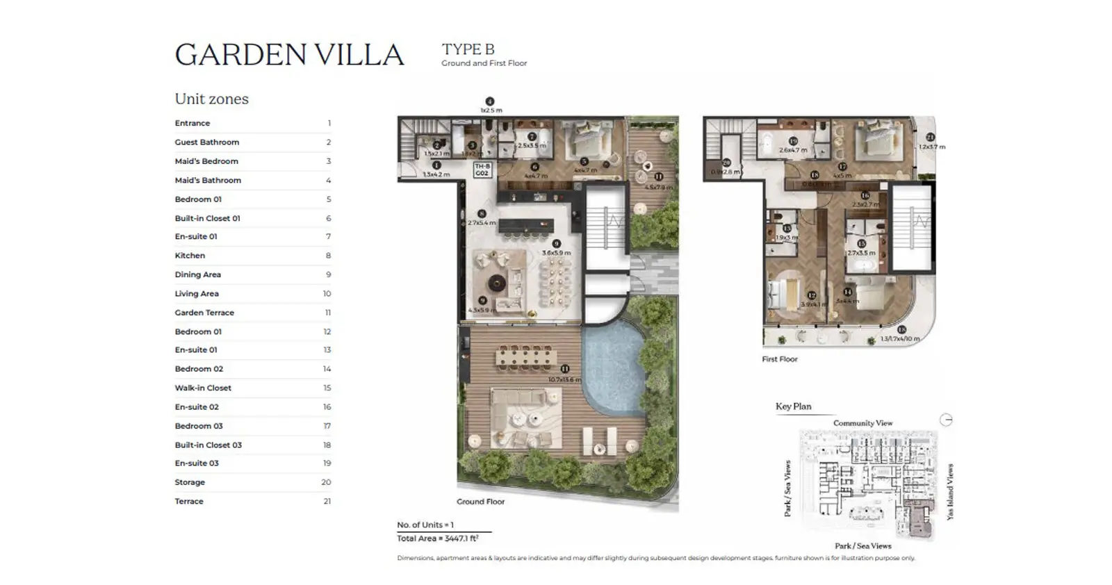 Villa - Type B floor plan