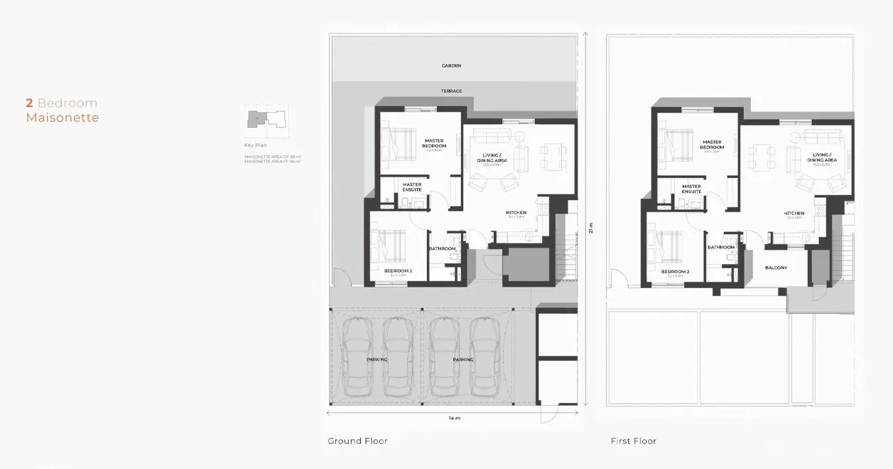 2 Bedroom Maisonette floor plan