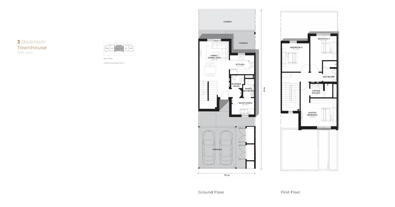 Townhouse  (Mid Unit) floor plan