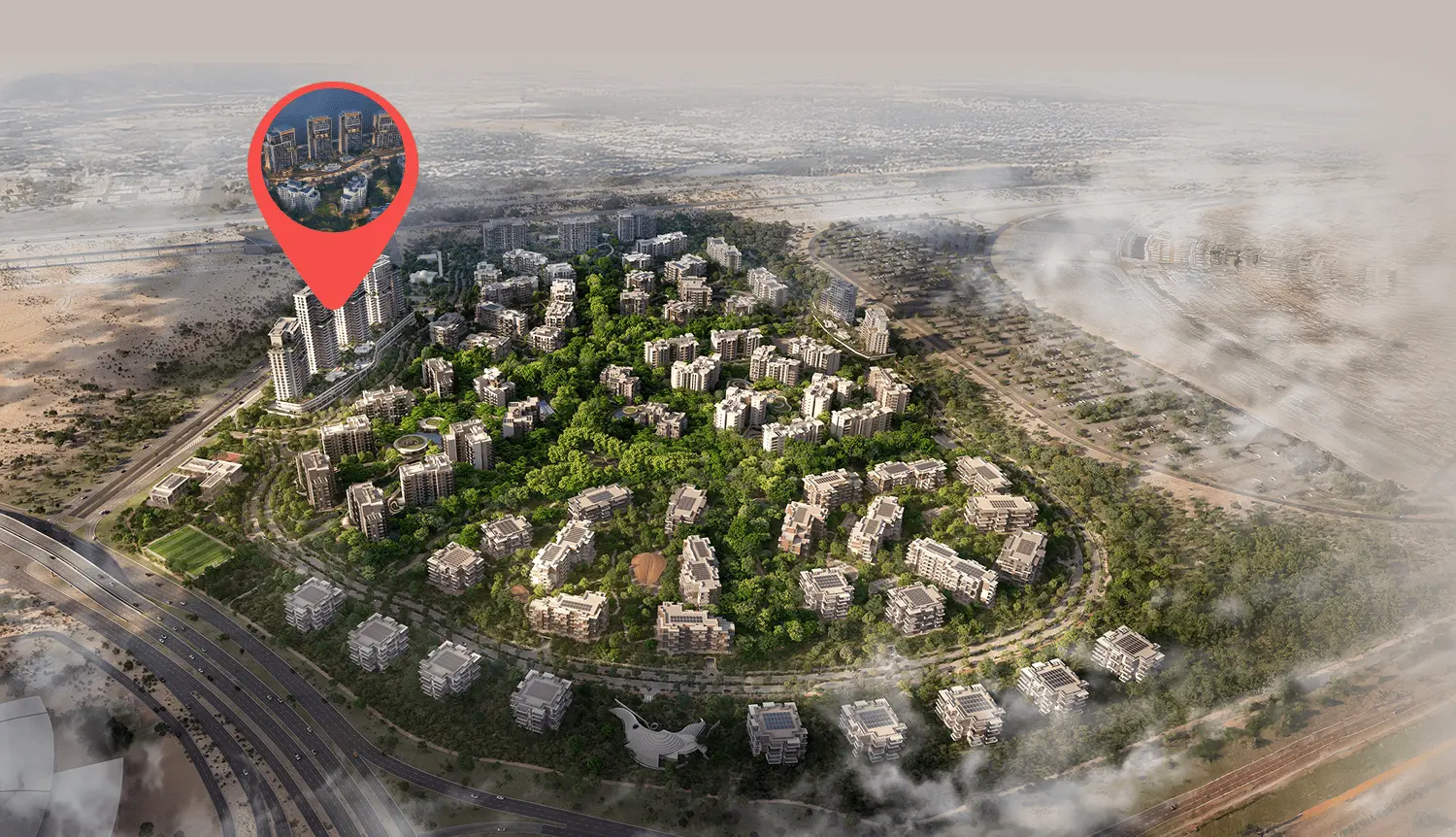 Ghaf Woods Distrikt Master Plan