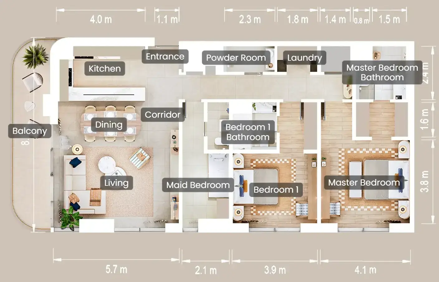 Apartment floor plan