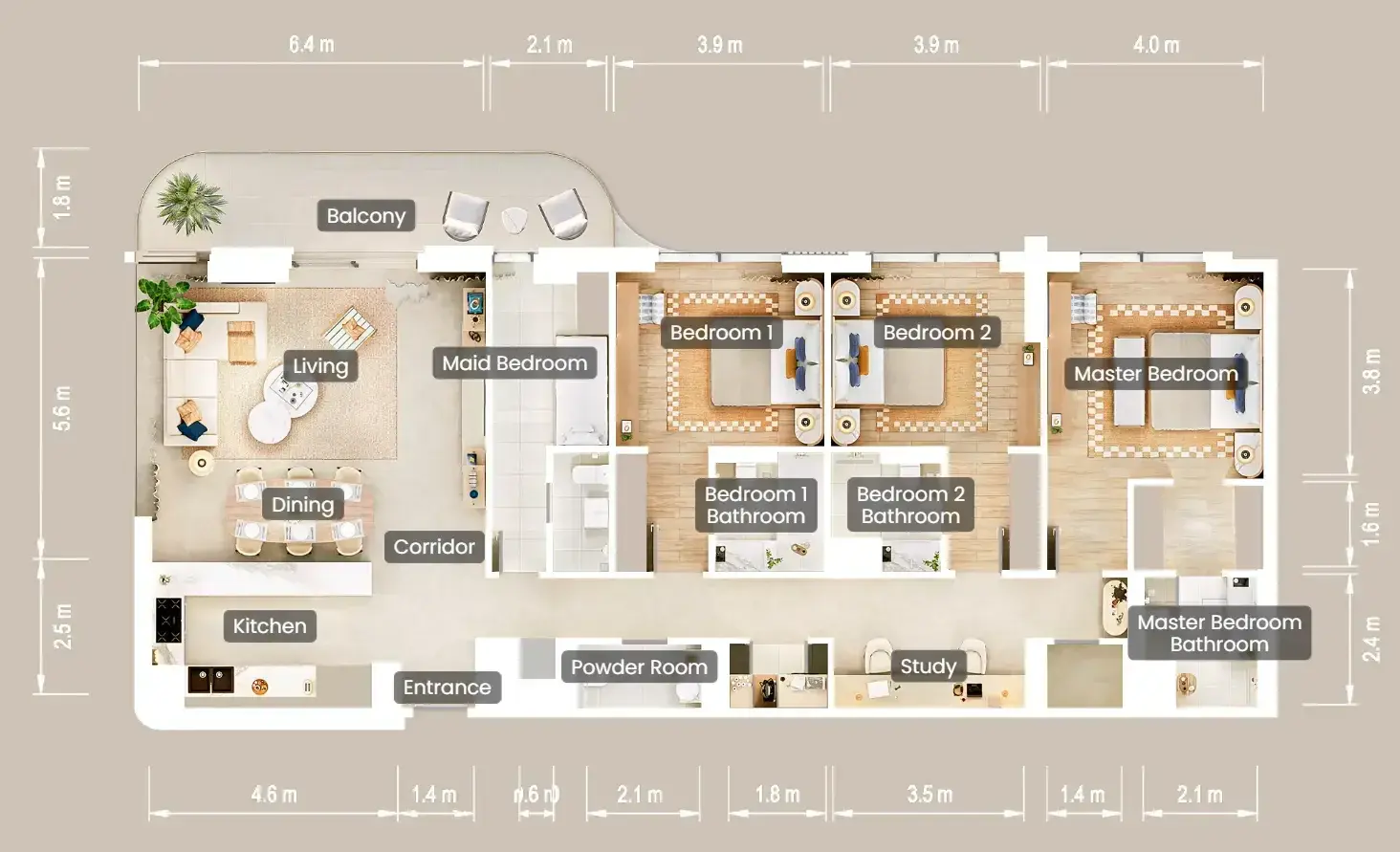 Apartment floor plan