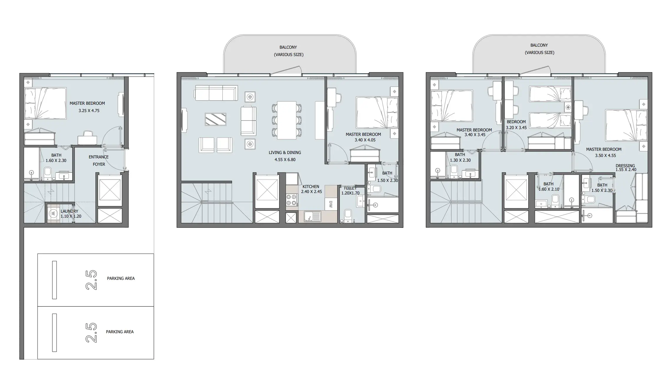 5 Bedrooms townhouse - Reportage Tower floor plan