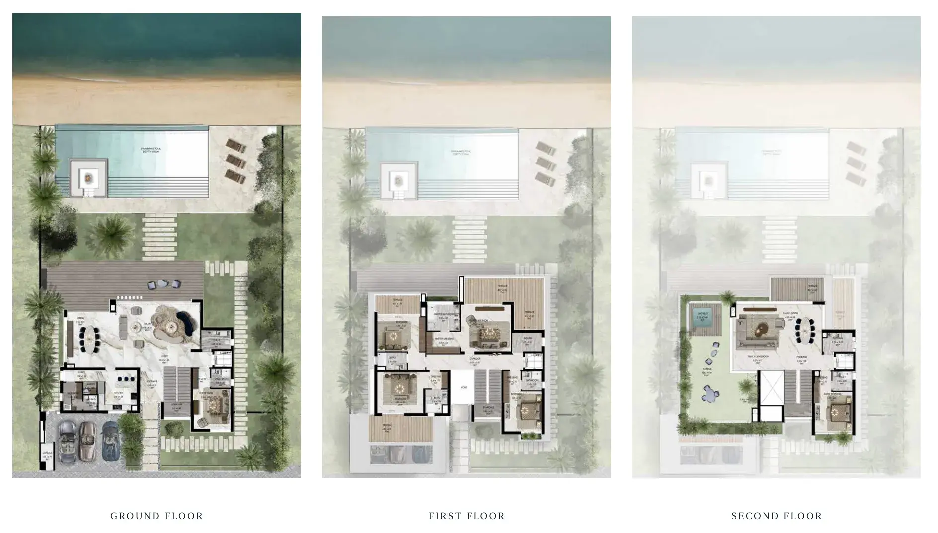 Beachfront floor plan