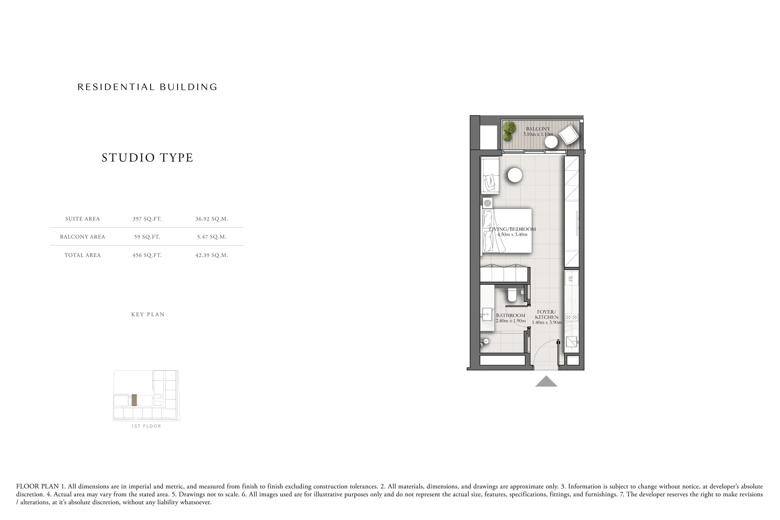 Studio floor plan