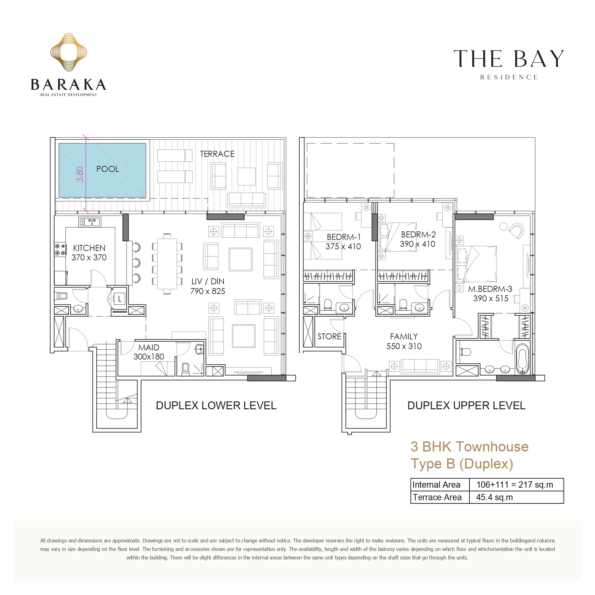 Townhouse Type B Duplex floor plan